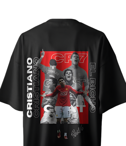 Cristiano Ronaldo Back Print Over Sized T-Shirt