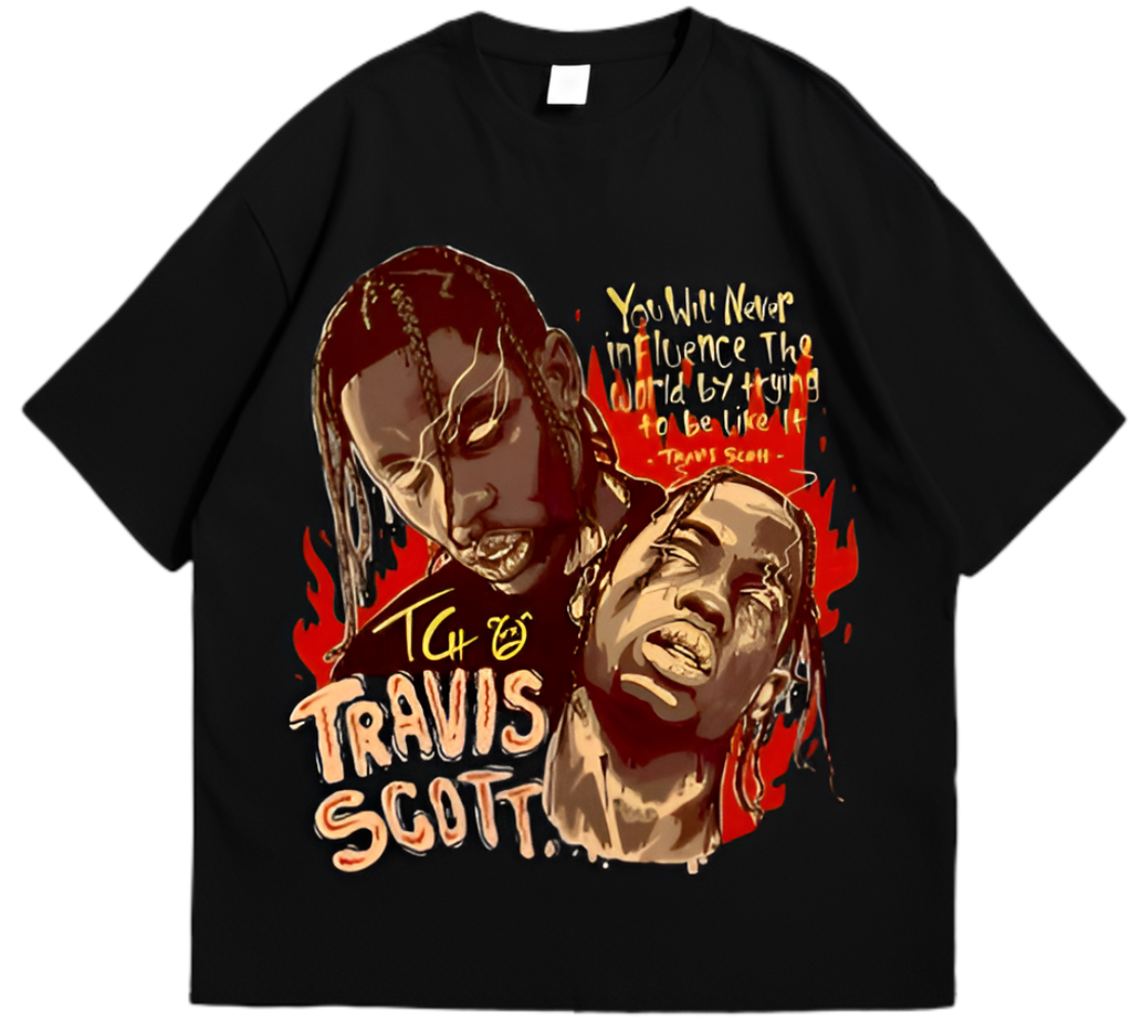 Travis Scott Oversized Tee – 240GSM