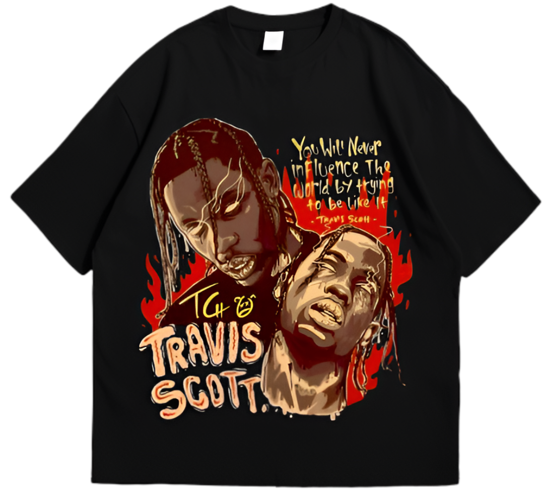 Travis Scott Oversized Tee – 240GSM